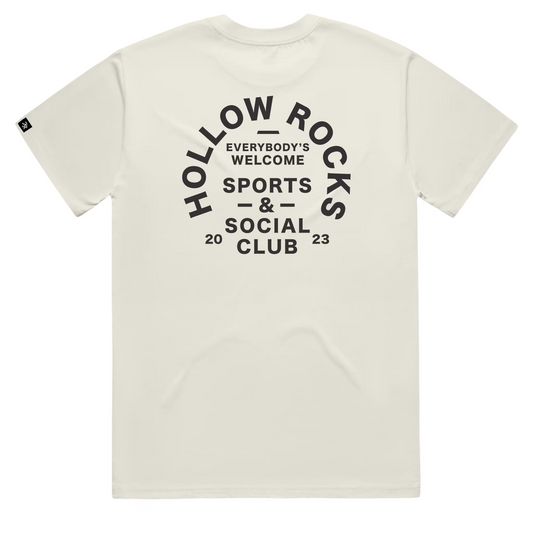 Womens ID Tee - Charcoal on Ecru