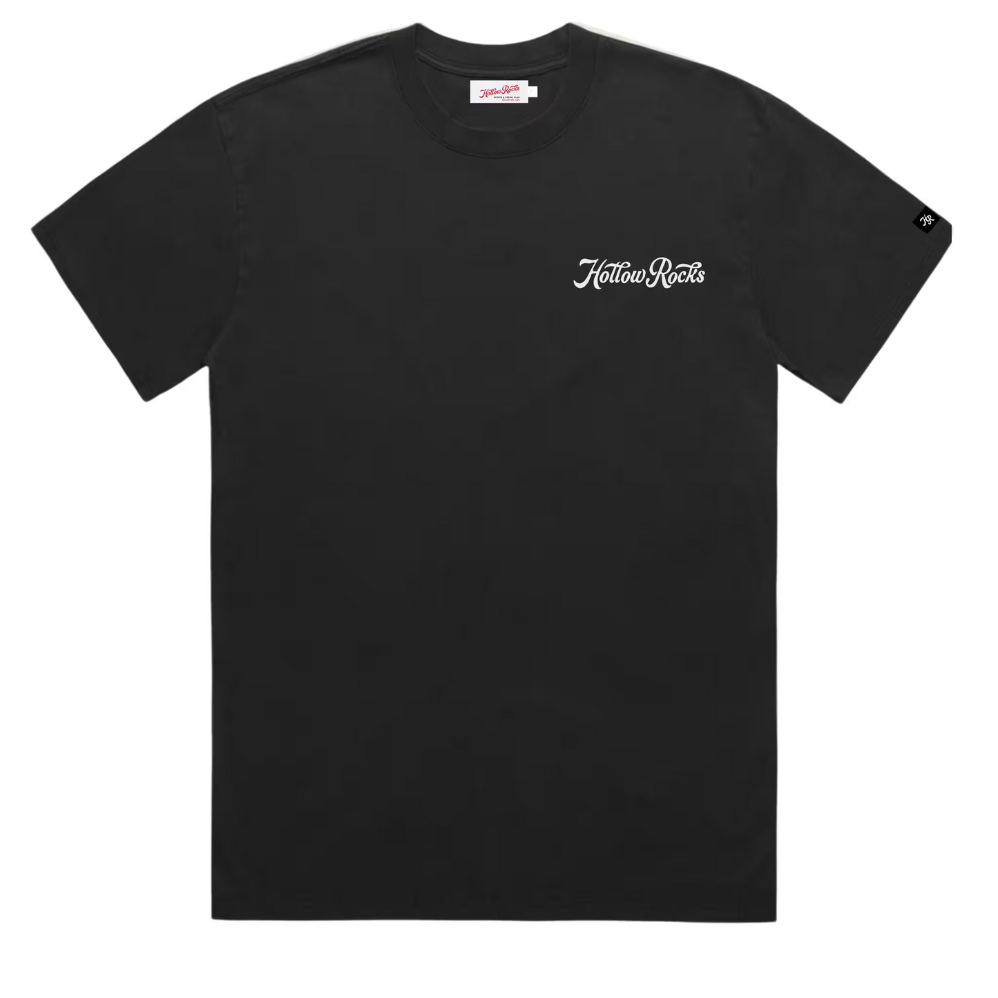 Mens ID Tee - Ecru on Faded Black