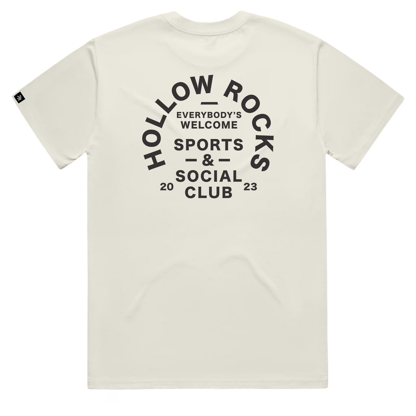 Mens ID Tee - Charcoal on Ecru