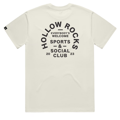 Mens ID Tee - Charcoal on Ecru