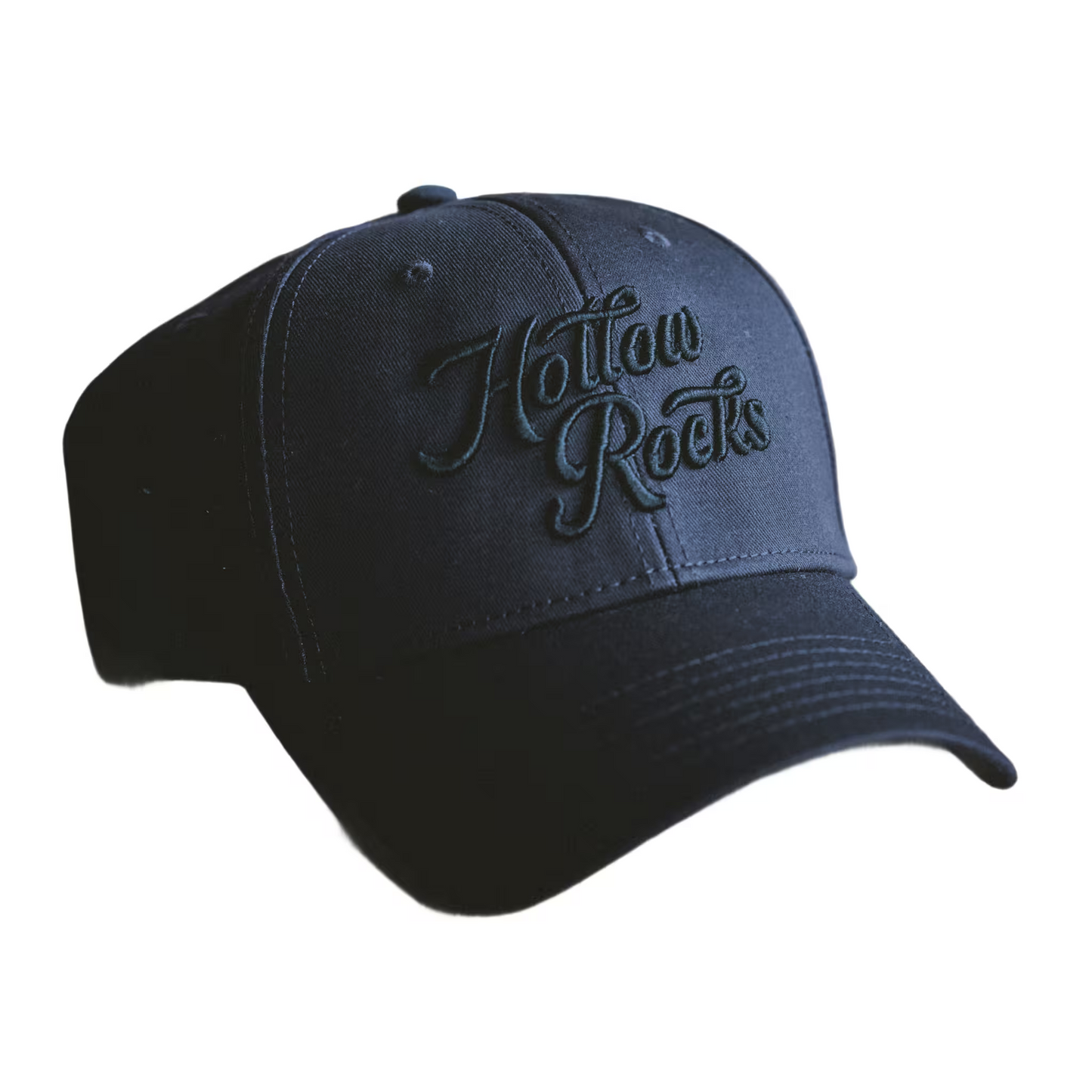 Signature Embroidered Cap - Black