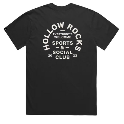 Mens ID Tee - Ecru on Faded Black