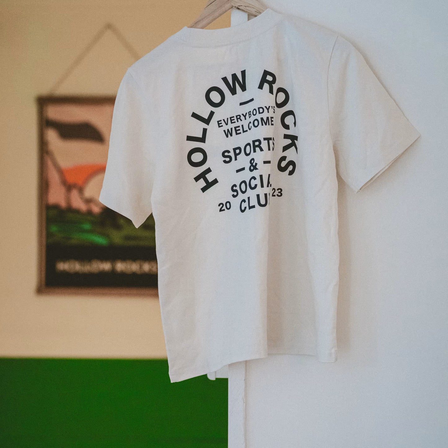 Mens ID Tee - Charcoal on Ecru