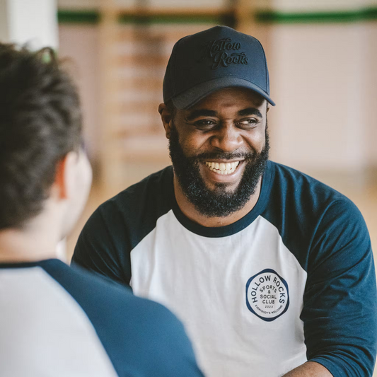 Signature Embroidered Cap - Black